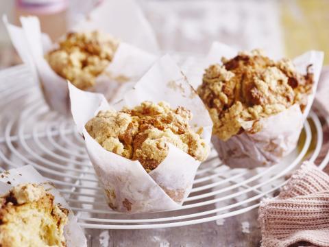 Appelcrumble-muffins
