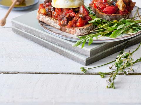 Toast ratatouille