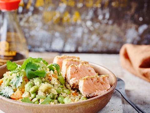 bloemkoolrijst zalm