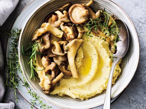 Purée de panais, champignons, ail et whisky