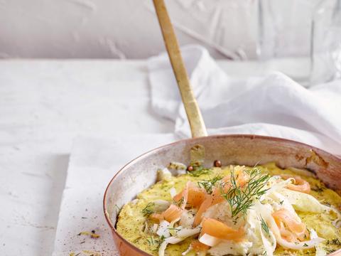 witloof frittata zalm