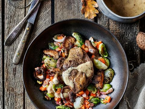 Fazantenfilet met herfstmacedoine