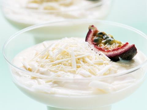 witte chocolademousse
