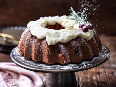 Tulbandcake met cranberry’s en pistaches