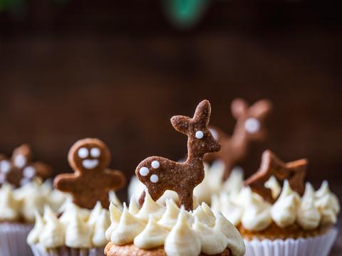 Cupcakes met topping van zoute boter