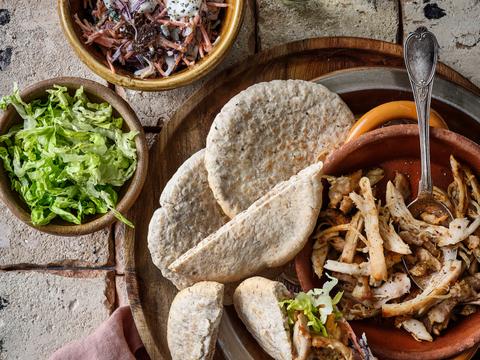 Mexicaanse pulled chicken met koolsalade
