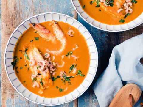 bouillabaisse met garnalen