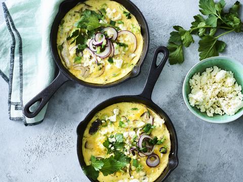 Omelet met shiitake’s en sojasaus