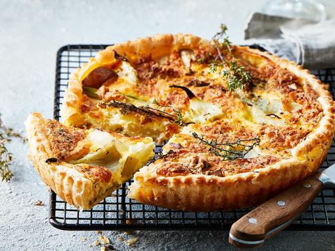 Quiche met venkel en peer