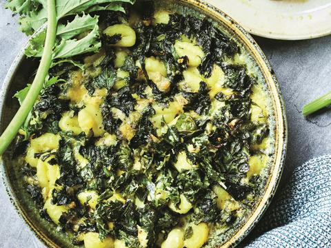 Gnocchi met boerenkool en mosterdkaas
