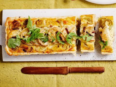 Quiche lorraine met geitenkaas