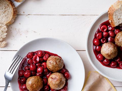 Frikadellen uit de oven met krieken