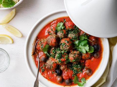 Tajine met gehaktballetjes