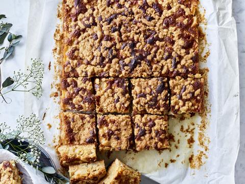appelcake met crumble