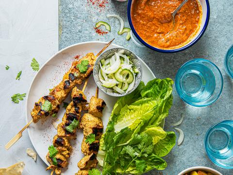 Kipspiesjes tikka masala