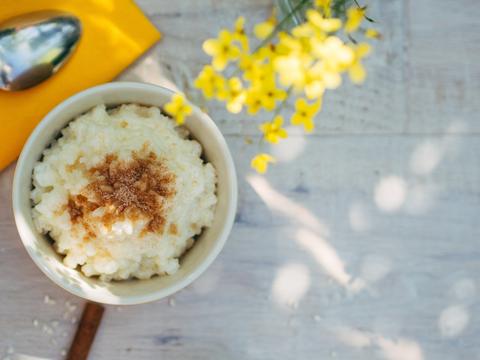 rijstpap met bruine suiker