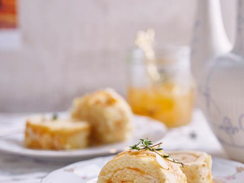 Rolbiscuit met citroenconfituur