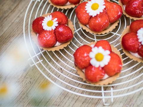 Aardbeientaartjes