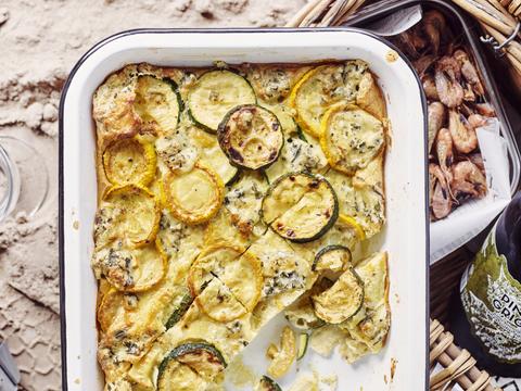 Italiaanse courgettetaart met Pas de Bleu