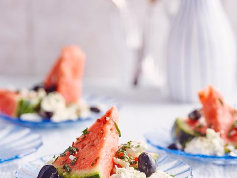 Watermeloen met feta