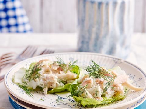 Slabootjes met ricotta en forel