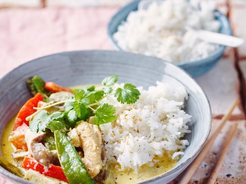 Thaise kipcurry met rijst