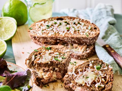 Tuna melt-croque
