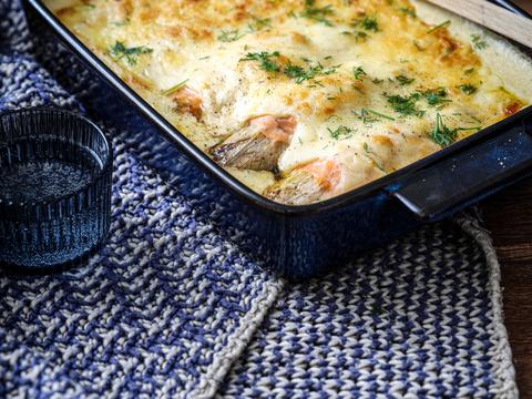 Witloofrolletjes met gerookte zalm en ovenrösti