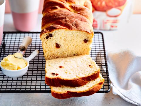 Briochebrood met rozijnen