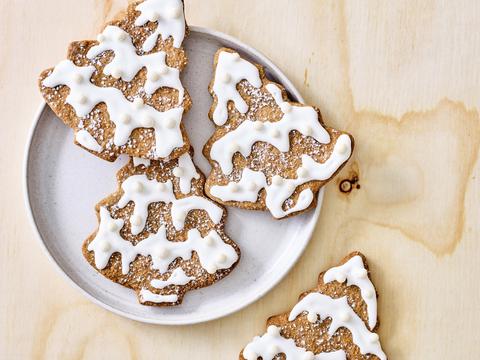 speculaaskerstbomen met glazuur