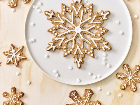 sneeuwvlokjes van speculaas