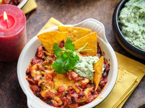Nacho’s met chili sin carne