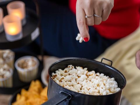 Knoflookpopcorn
