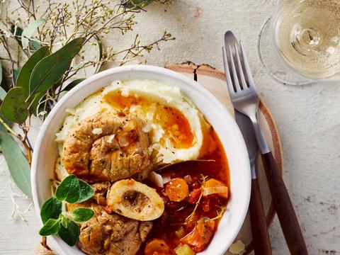 Ossobuco met romige Italiaanse puree