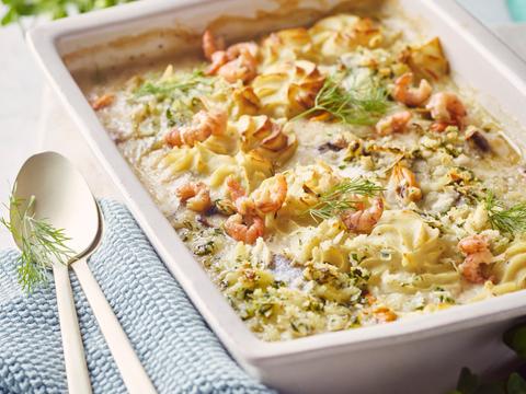 Vispannetje met venkelpuree en kruidenkorstje