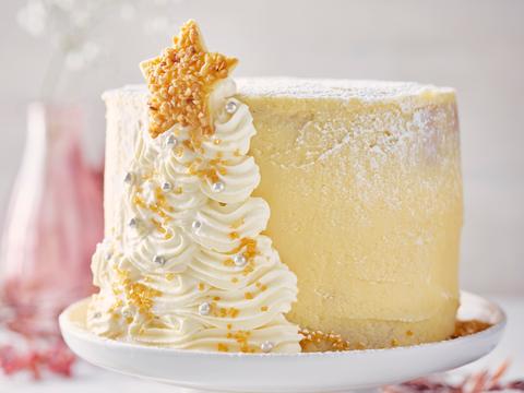 Hoge kerstbiscuit met advocaat