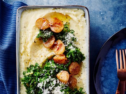 Pastinaak-parmezaanpuree met boerenkool