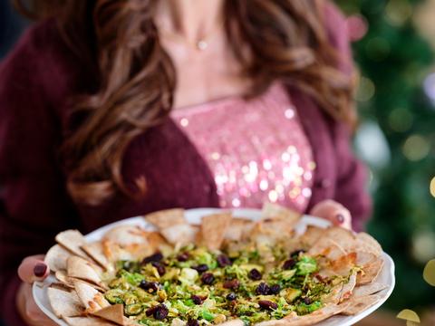 Tacopuntjes met mozzarella, pittige spruitjes