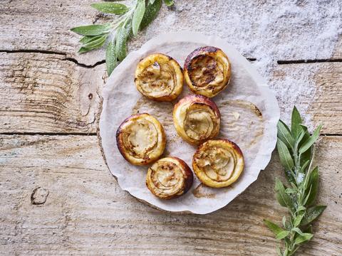 mini tartes tatin met aardpeer