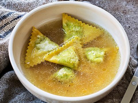 Triangoli in brodo