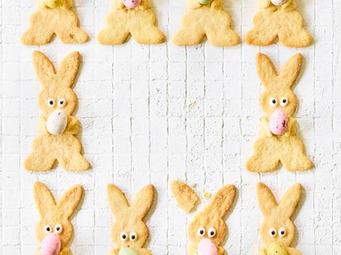 Paashaaskoekjes met suikereitjes