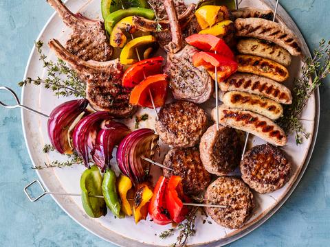 Mixed grill-schotel