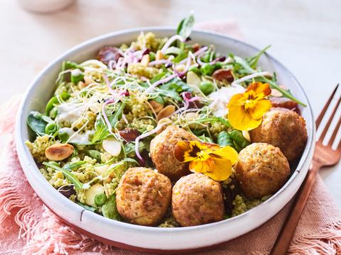Volkoren speltcouscous met pesto