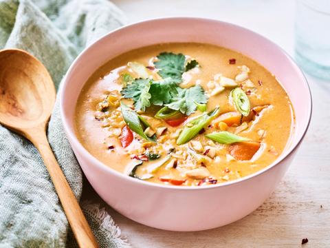 Kokos-currysoep met paksoi
