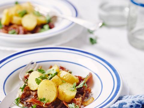 Kartoffelsalade met spek