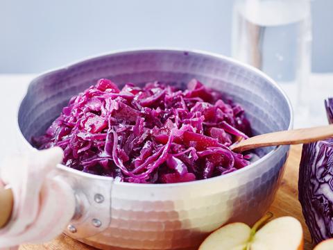Rodekool met appel