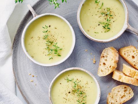 Preisoep met aardappel