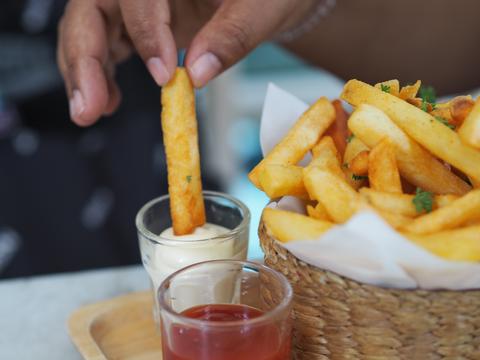 Zelfgemaakte frietjes