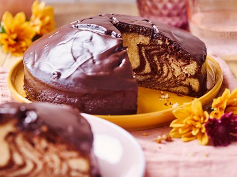 Zebracake met chocoladeganache