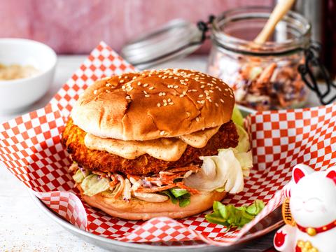 Korean crispy kippenburger